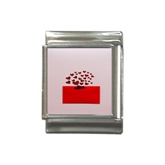 Love Envelope Logo Valentine Italian Charm (13mm) by artworkshop