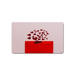 Love Envelope Logo Valentine Magnet (name Card)