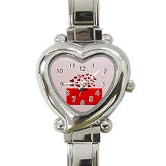 Love Envelope Logo Valentine Heart Italian Charm Watch by artworkshop