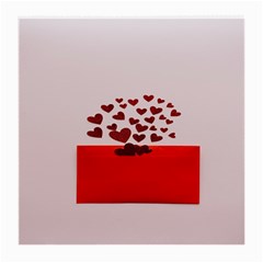 Love Envelope Logo Valentine Medium Glasses Cloth by artworkshop