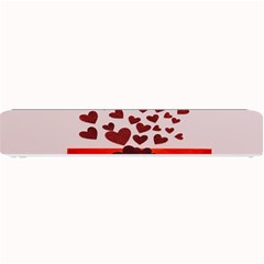 Love Envelope Logo Valentine Small Bar Mat by artworkshop