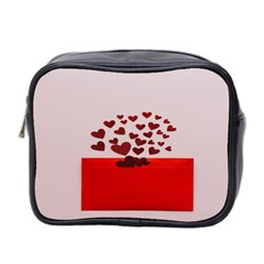 Love Envelope Logo Valentine Mini Toiletries Bag (two Sides) by artworkshop