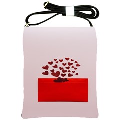 Love Envelope Logo Valentine Shoulder Sling Bag by artworkshop