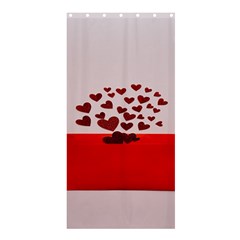 Love Envelope Logo Valentine Shower Curtain 36  X 72  (stall)  by artworkshop