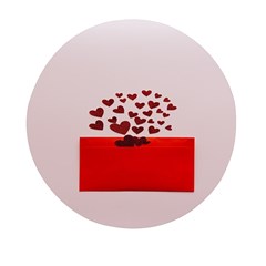 Love Envelope Logo Valentine Mini Round Pill Box by artworkshop