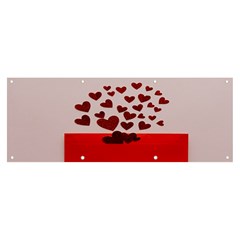 Love Envelope Logo Valentine Banner And Sign 8  X 3  by artworkshop