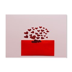 Love Envelope Logo Valentine Crystal Sticker (a4) by artworkshop