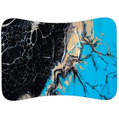 Mixing Acrylic Paints Velour Seat Head Rest Cushion by artworkshop