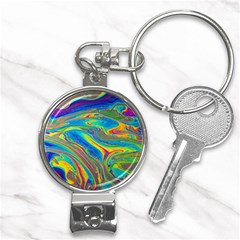 My Bubble Project Fit To Screen Nail Clippers Key Chain by artworkshop