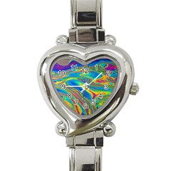 My Bubble Project Fit To Screen Heart Italian Charm Watch by artworkshop