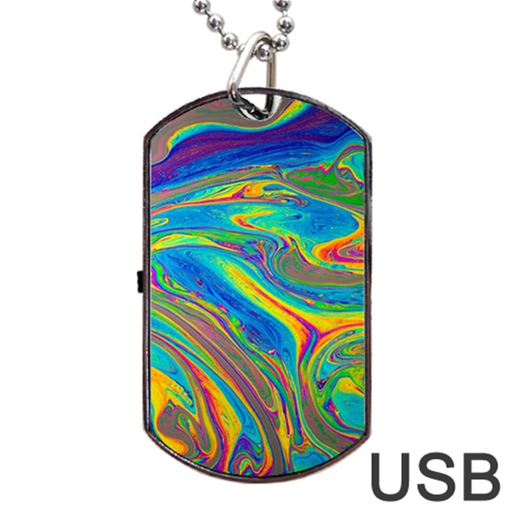 My Bubble Project Fit To Screen Dog Tag USB Flash (One Side)