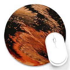 Painting Wallpaper Round Mousepad by artworkshop