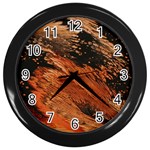 Painting Wallpaper Wall Clock (Black) Front