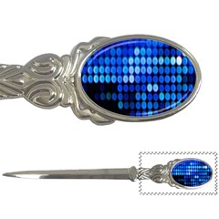 Pattern Blue Logo Letter Opener