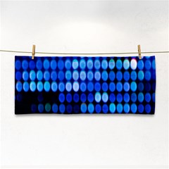 Pattern Blue Logo Hand Towel by artworkshop