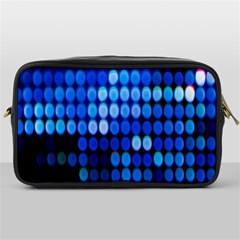 Pattern Blue Logo Toiletries Bag (one Side) by artworkshop