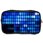 Pattern Blue Logo Toiletries Bag (One Side) Front