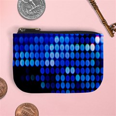 Pattern Blue Logo Mini Coin Purse by artworkshop