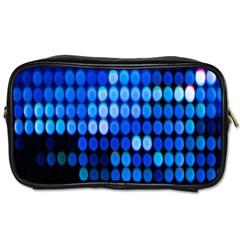 Pattern Blue Logo Toiletries Bag (one Side) by artworkshop