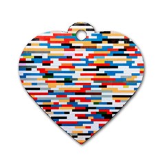 Pattern Wallpaper Dog Tag Heart (two Sides) by artworkshop