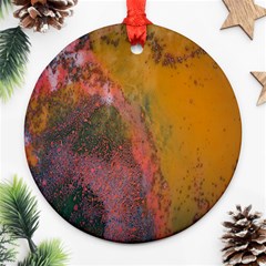 Pollock Round Ornament (two Sides) by artworkshop