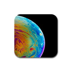 Soap Bubble Project Rubber Square Coaster (4 pack)