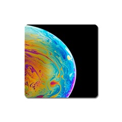 Soap Bubble Project Square Magnet by artworkshop