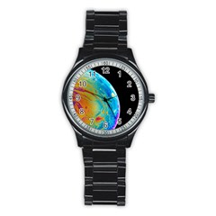 Soap Bubble Project Stainless Steel Round Watch by artworkshop