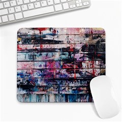 Splattered Paint On Wall Large Mousepad by artworkshop