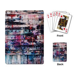 Splattered Paint On Wall Playing Cards Single Design (rectangle) by artworkshop