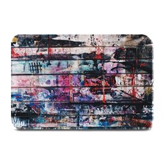 Splattered Paint On Wall Plate Mats by artworkshop