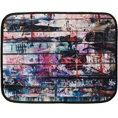 Splattered Paint On Wall Fleece Blanket (mini) by artworkshop