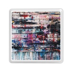 Splattered Paint On Wall Memory Card Reader (square)