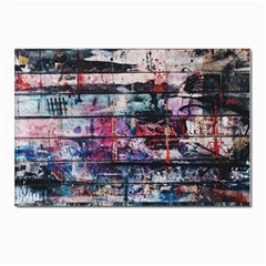 Splattered Paint On Wall Postcard 4 x 6  (pkg Of 10) by artworkshop