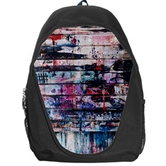 Splattered Paint On Wall Backpack Bag by artworkshop