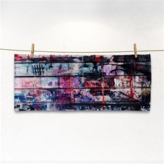 Splattered Paint On Wall Hand Towel by artworkshop