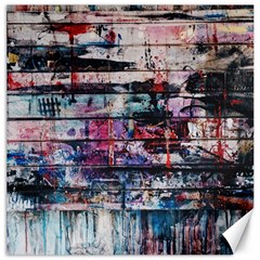 Splattered Paint On Wall Canvas 20  X 20  by artworkshop