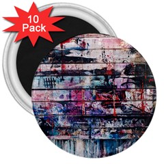 Splattered Paint On Wall 3  Magnets (10 Pack)  by artworkshop