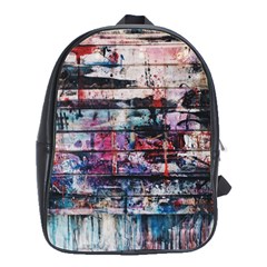 Splattered Paint On Wall School Bag (large) by artworkshop