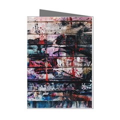 Splattered Paint On Wall Mini Greeting Cards (pkg Of 8) by artworkshop