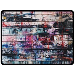 Splattered Paint On Wall Fleece Blanket (large) by artworkshop