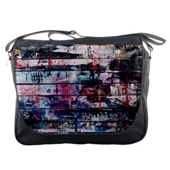 Splattered Paint On Wall Messenger Bag