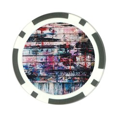 Splattered Paint On Wall Poker Chip Card Guard by artworkshop