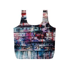 Splattered Paint On Wall Full Print Recycle Bag (s) by artworkshop