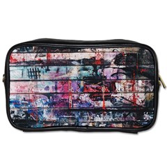 Splattered Paint On Wall Toiletries Bag (two Sides) by artworkshop