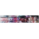 Splattered Paint On Wall Large Premium Plush Fleece Scarf  Front