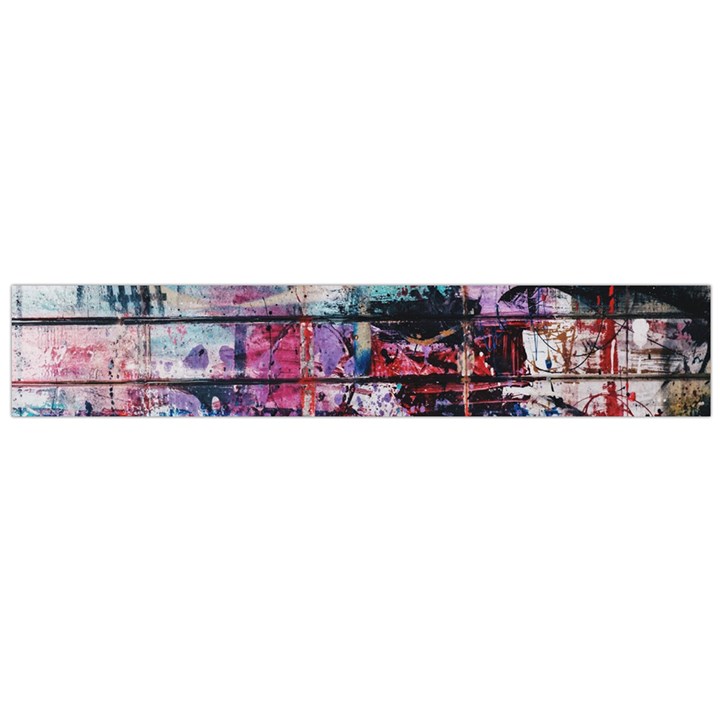 Splattered Paint On Wall Large Premium Plush Fleece Scarf 