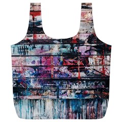 Splattered Paint On Wall Full Print Recycle Bag (xl) by artworkshop