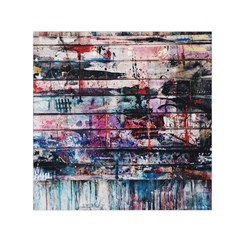 Splattered Paint On Wall Square Satin Scarf (30  X 30 ) by artworkshop