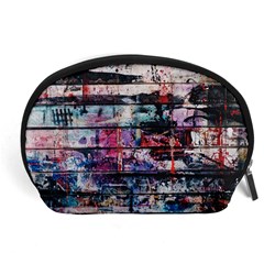 Splattered Paint On Wall Accessory Pouch (large) by artworkshop